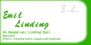 emil linding business card